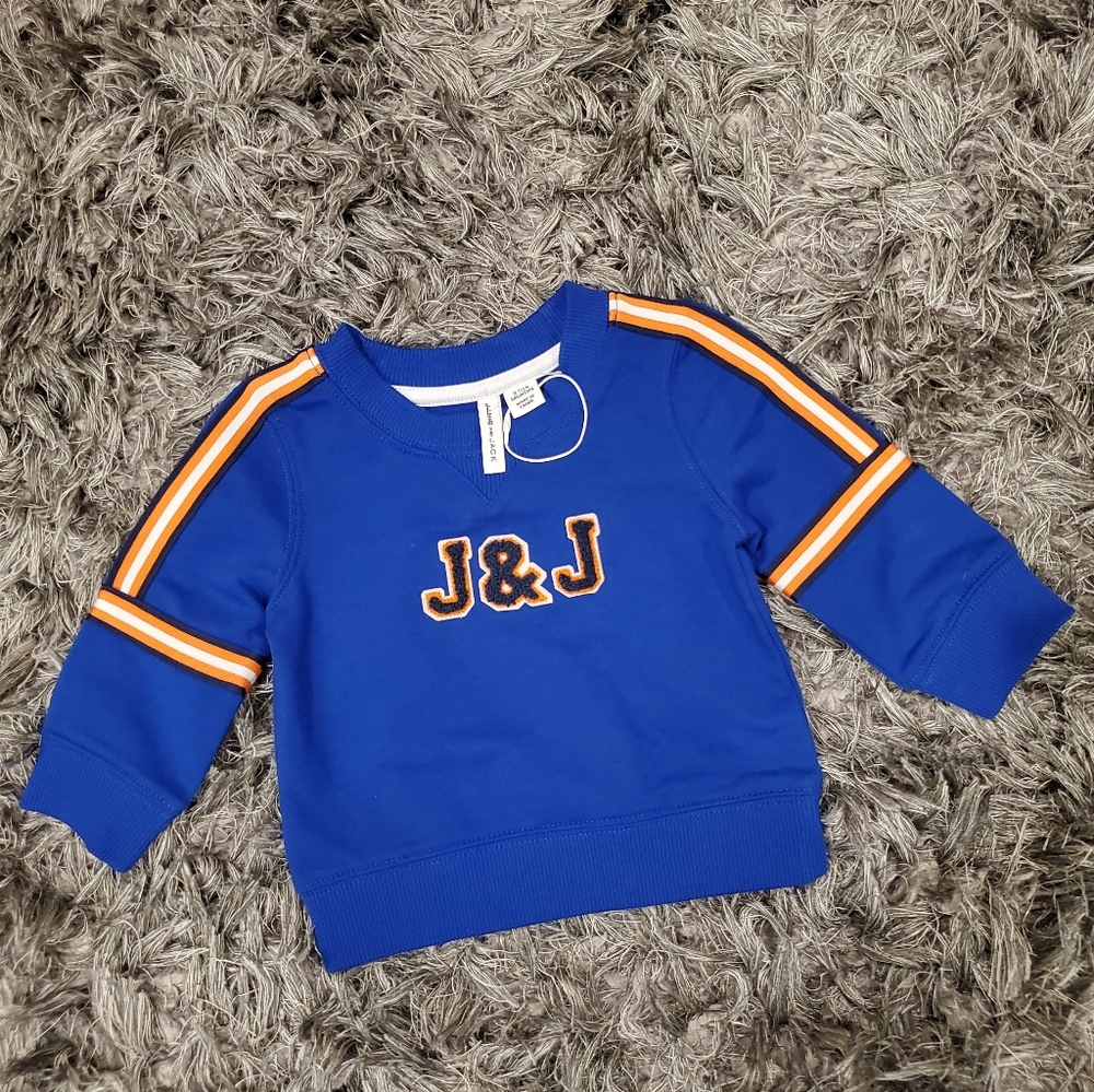 NWOT Baby Boy's Janie and Jack Sweatshirt size 3/6M